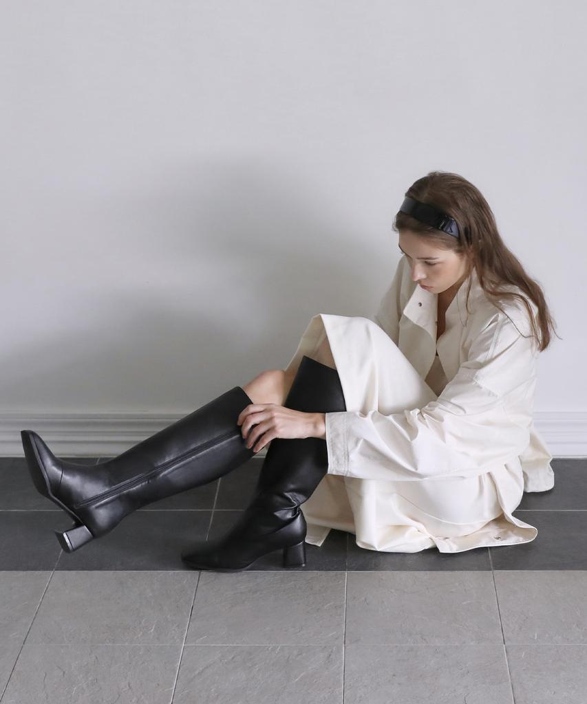 Sappun Neva Square Long Boots (5Cm)