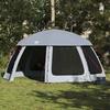 Pool Tent with Removable Canopy and Mesh Walls Gray 510 x 510 cm