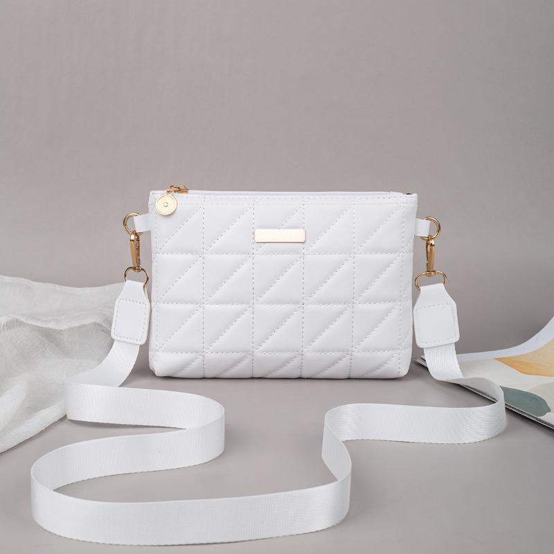

Персоналізована сумка через плече, сумка-конверт для жінок, прості сумки кросбоді, повсякденна універсальна маленька квадратна сумка для дівчат, подарунок білий