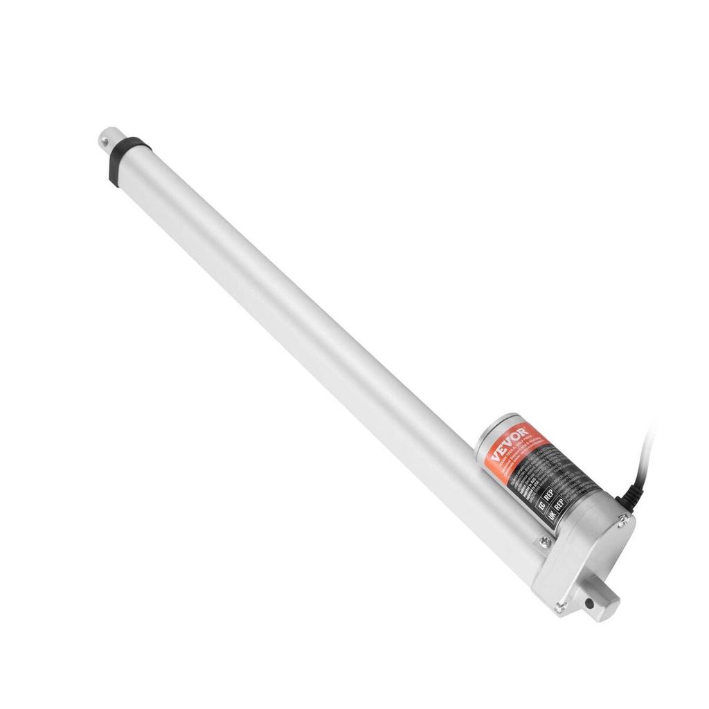 Linear Actuator 12V 18 Inch High Load 330lbs/1500N 0.19"/s IP54 Protection