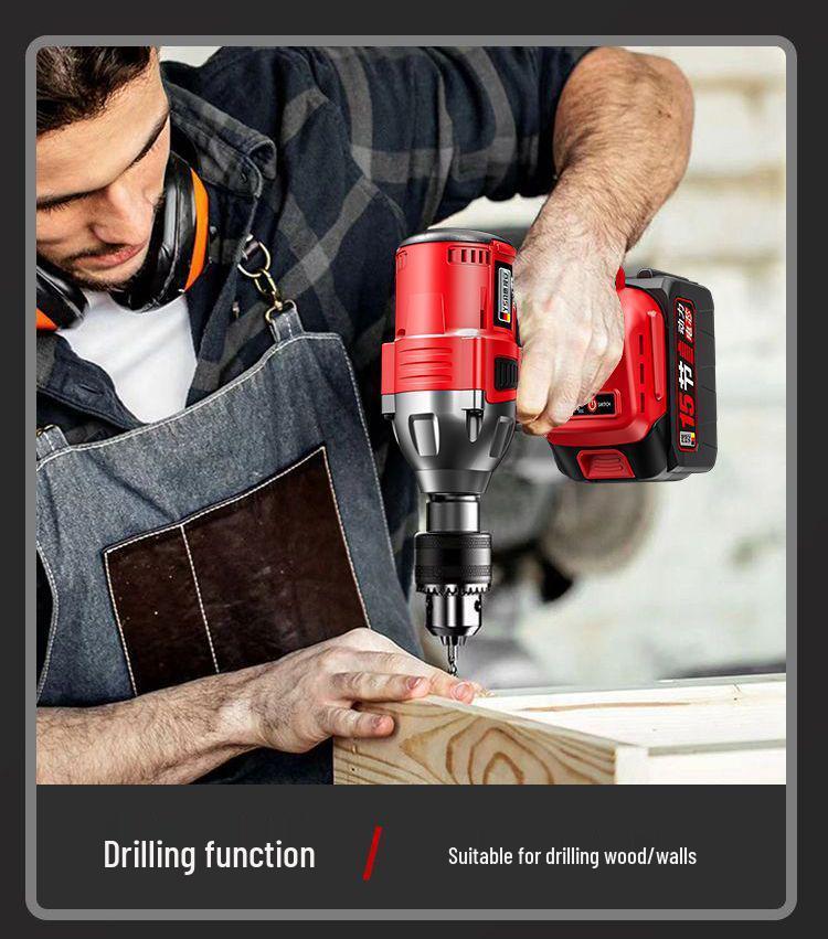 Brushless High Torque Rechargeable Lithium Battery Impact Wrench for Scaffolding, Woodworking, and Auto Repair.