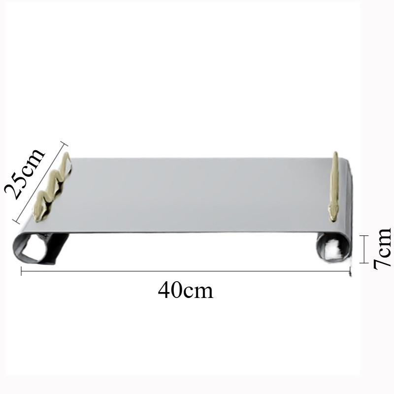 

Decorative Tray Luxury Storage Trays Stainless Steel Tray Modern Trays for Decoration Home Organizer Multifunction Organizers