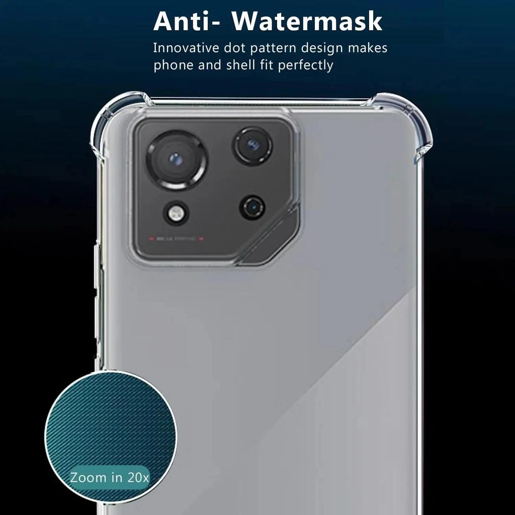 Soft TPU Transparent Phone Case for Asus Rog Phone 9 8 Pro Protective Cover Airbag Shockproof Coque Fundas Capa