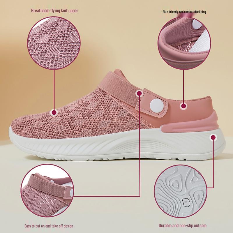 Women's Breathable Summer Slip-On Slippers – Soft Sole & Casual Design