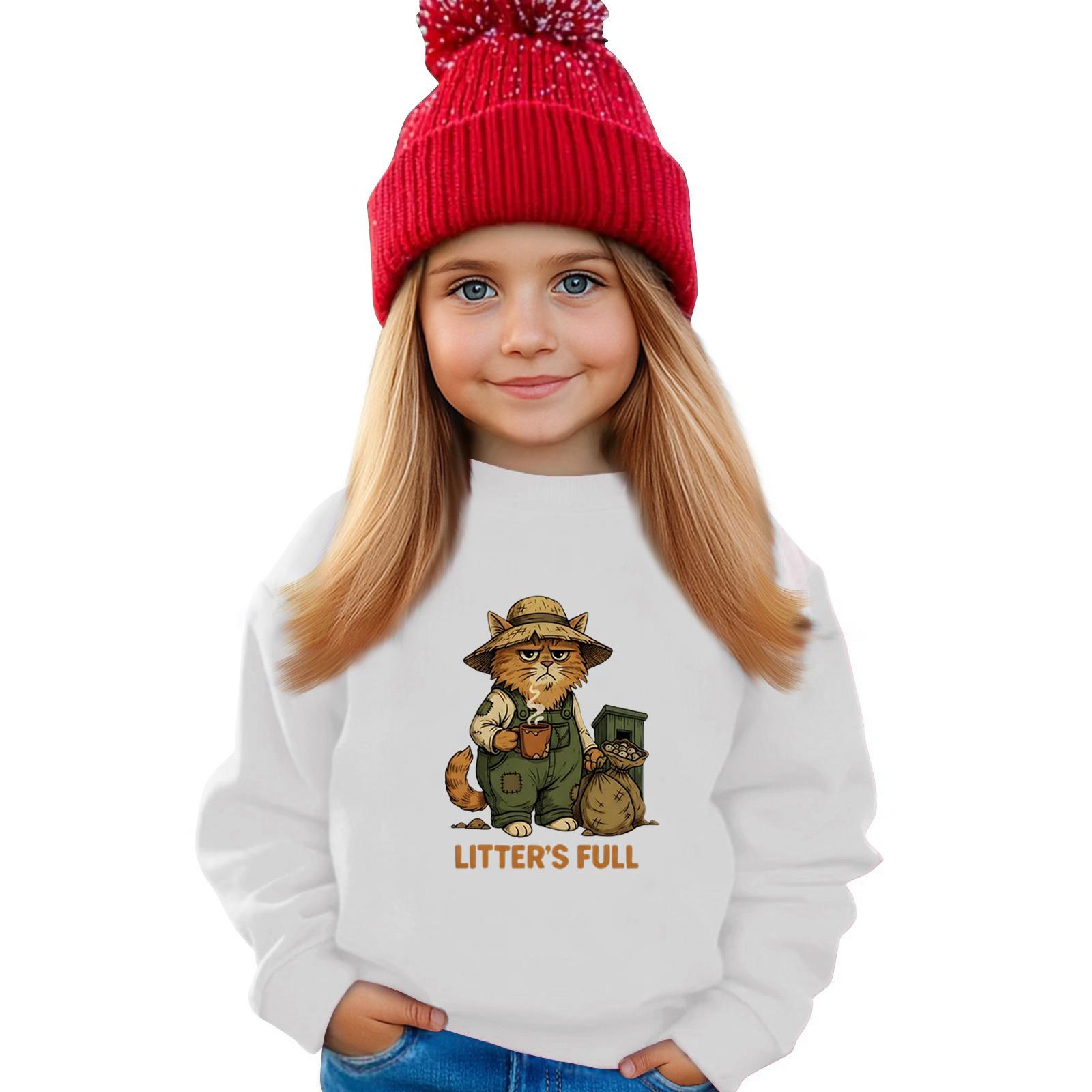 

Детский свитшот для мальчиков и девочек, спортивный свитшот с круглым вырезом, повседневный пуловер, спортивная футболка 160