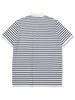 20TH HOLE Striped Half-Zip Collared T-Shirt [Navy]