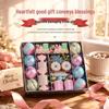 Christmas Macaron Ball Ornament Set: Candy Series Painted Plastic Tree Decor