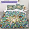Cute Cartoon Pattern Bedding uilt Set uilt Cover Pillowcase Home Decoration Birthday Gift (1 * duvet cover + 2 * pillowcase  without core)47