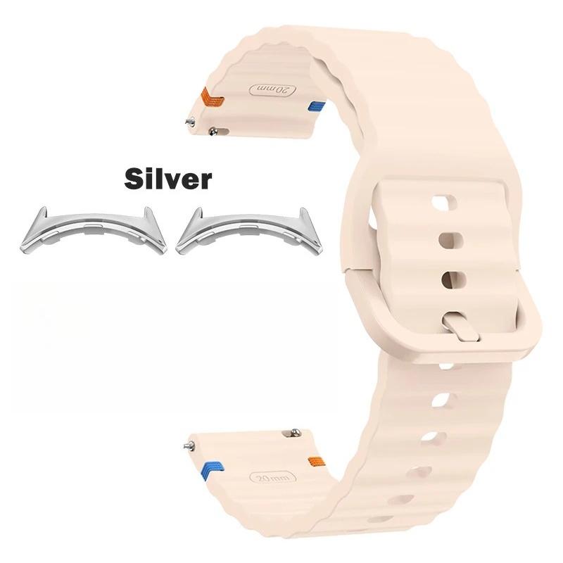 Sport-Ersatzarmband Passend für Google Pixel Watch 4/3 41mm 45mm Zubehör Wellen-Silikonband für Google Pixel Watch 2 1 Correa