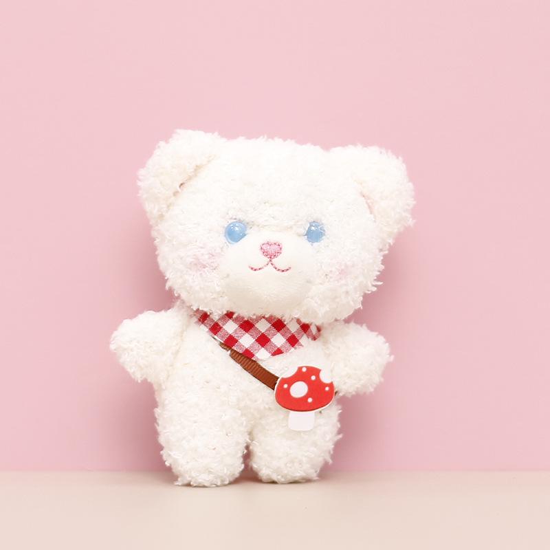 Plush Teddy Bear Keychain Pendant - Wedding Toss or Claw Machine Doll Gift