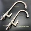 BENXINNONG 304 Stainless Steel Single Cold Kitchen Sink Swivel Faucet