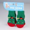 Christmas Pet Knitted Socks for Small Dogs Cat Shoes Chihuahua Boots for Winter Warm Indoor Wear Slip On Paw Protector