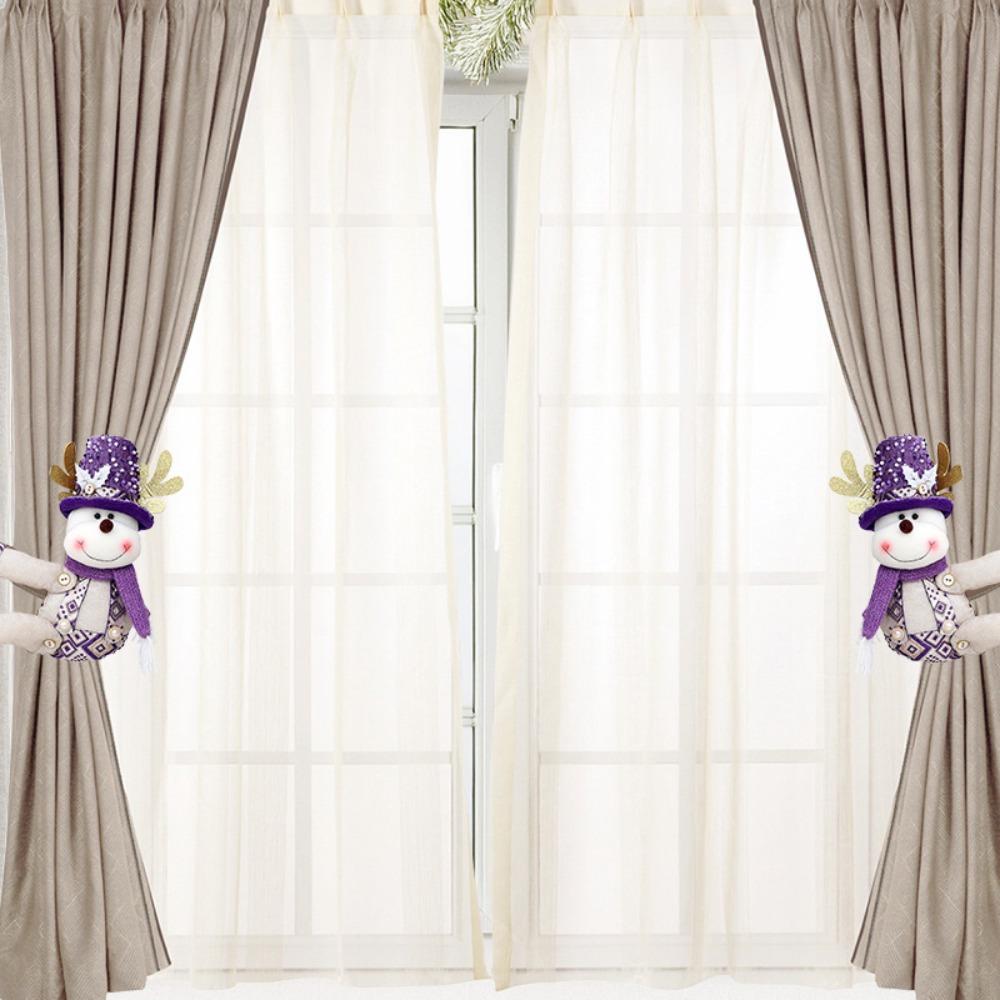 Reusable Sequined Curtain Buckle Cartoon Curtain Tieback Christmas Curtain Buckle Holiday Party