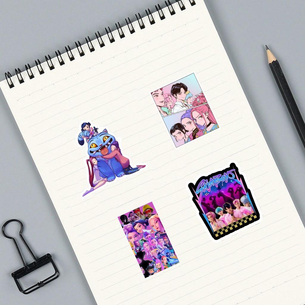 Demon Hunters Kpop Graffiti Sticker Card Roll Stickers Diy Water Decoration Cup