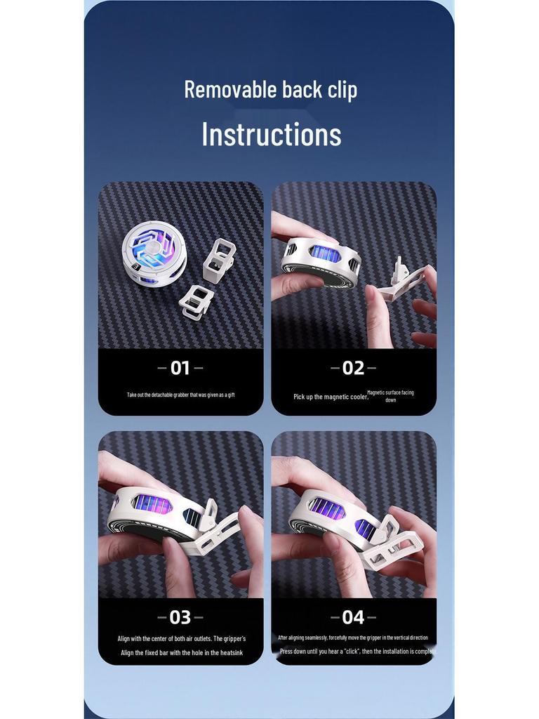 Icing Phone Cooler: Magnetic Semiconductor Heat Dissipation Clip for Gaming & Streaming