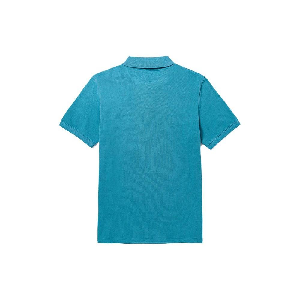 Timberland Polo Shirts Men's Storm Blue Polo Collar Moderate Straight Fit A62T5-DV7