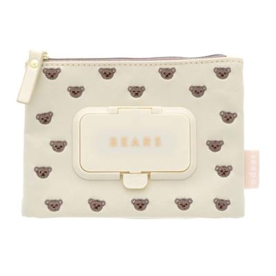 Sunstar Stationery Seapo Push Mini Embroidered Bear Sheet S2318750 Pouch,