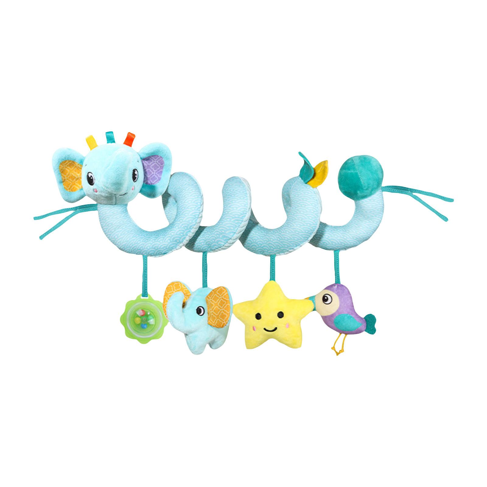 

Спиральное автокресло игрушка коляска игрушка - кровать подвесная погремушка игрушка для детей 0-12 месяцев, автокресло кроватка с музыкальной погремушкой игрушка для новорожденных мальчиков девочек подарок One Size