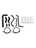 Silicone Radiator coolant Hose Fit For Suzuki SV 650 SV650 2016-2025 Black