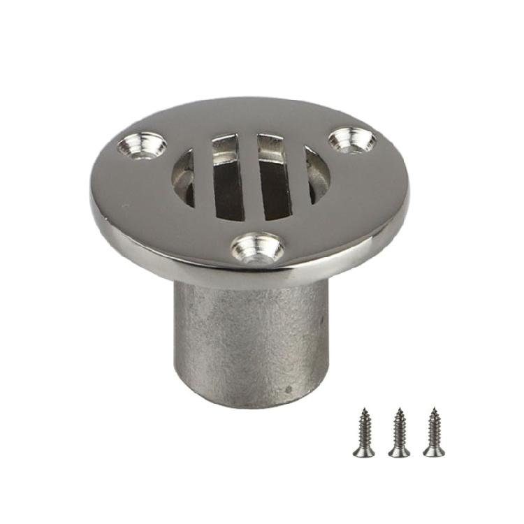 Compact Marine Stainless Steel Boat Floor Deck Drain Boat Yacht Deck Drainage 22mm