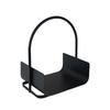 Portable Fireplace Log Holder, Black