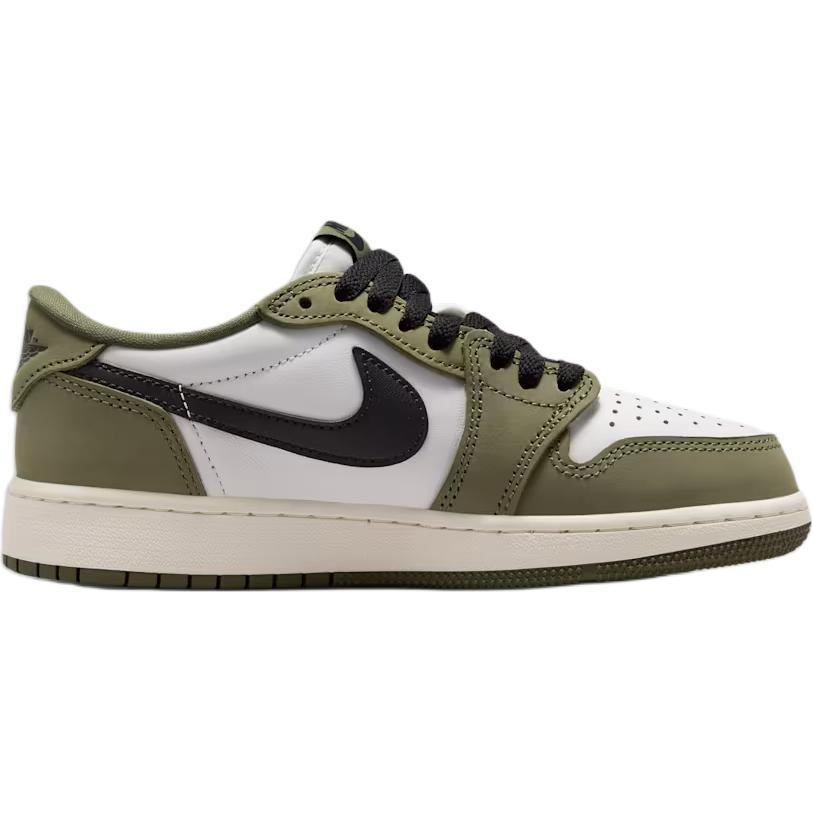 (GS) Air Jordan 1 Retro Low OG 'Medium Olive' Kids' HQ6999-200