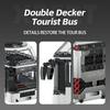 Non-Toxic 811Pcs City Tour Bus Building Blocks Double-Decker Tourist Bus Model Bricks Desktop Decoration Diy Toys For Kids Holiday Gifts
