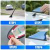 Exterior Roof Decoration Self Adhesive Car FM Signal Amplifier Radio Aerials Radio Signal Aerials Car Shark Fin Antenna