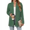 Women's Lightweight Cardigan Sweaters Open Front Long Sleeve Casual Loose Thin Cardigans With Pockets