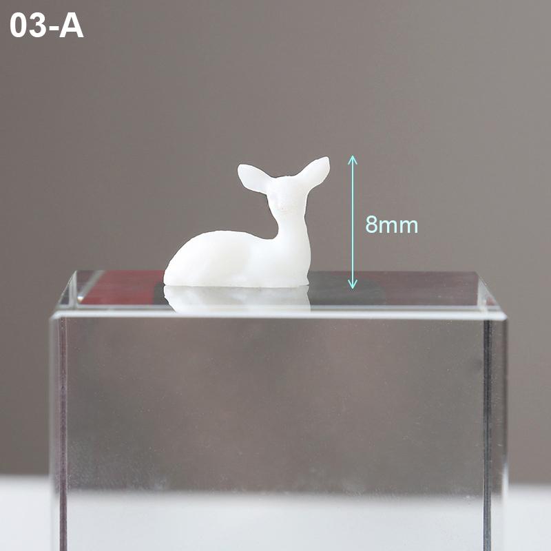 

Silicone World 3D Elk Decoration Forest Miniatures Micro Landscape Decoration Resin Filler Crystal Ball Plastic Fairy Deer