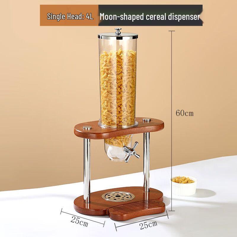 Nierxin Buffet Cereal & Grain Dispenser with Wooden Base
