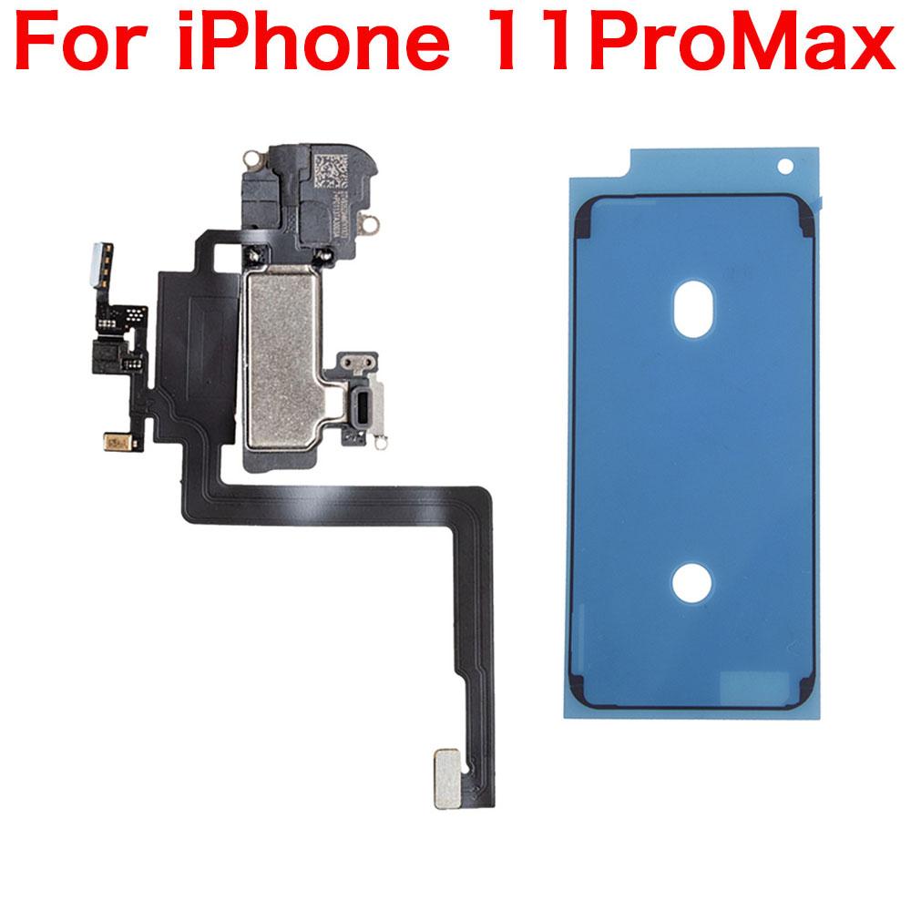 Ear Speaker + Waterproof Adhesive With Flex Cable For iPhone X XR XS 11 12 Mini Pro Max Top Front Loud Speaker Replacement