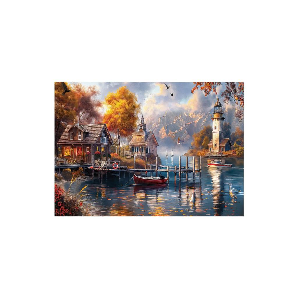1500 Pieces Puzzle / Autumn In Lake - Code: 4581