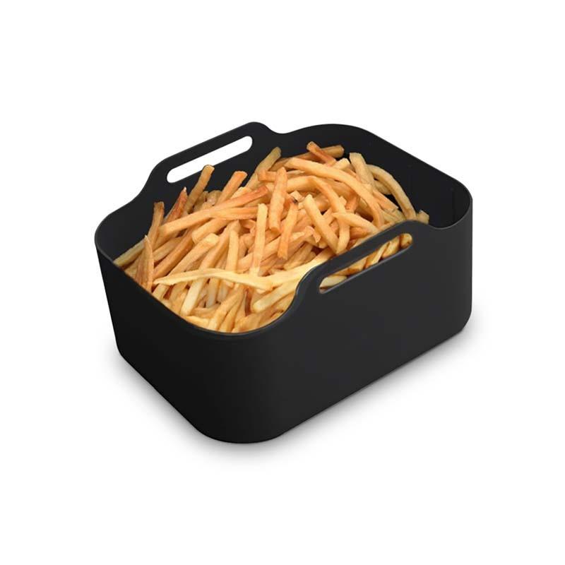 Silipot2 - Silipot2 Black - Lot De 2 Paniers Silicone Noir - Antiadhésifs - Réutilisables