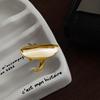 Minimalist Large Oval Ring for Women – Elegant, Cold Style, High-End, Versatile Open Index Finger Fashion Accessory.