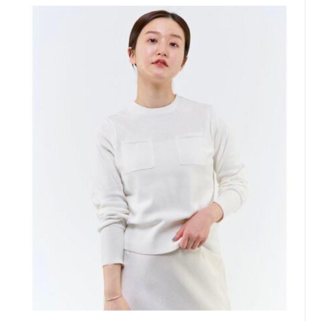 IENA Cotton Color Pullover White