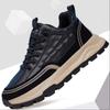 Fashion Discounted new sports shoes for men with anti slip and wear-resistant leather surface and crocodile pattern casual running shoes