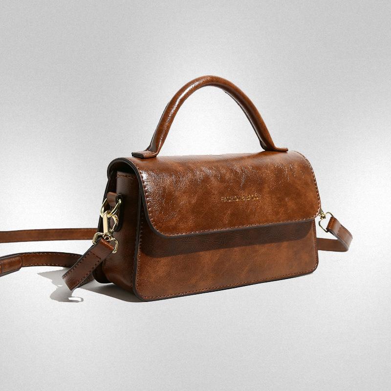 Retro malá taška dámská taška nová móda podzim a zima taška přes rameno messengerová taška high-end dámská přenosná malá čtvercová taška