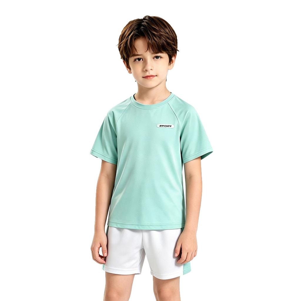 Boys' Quick Dry Activewear Set - 2 Piece Athletic Outfit for Sports and Outdoor Activities