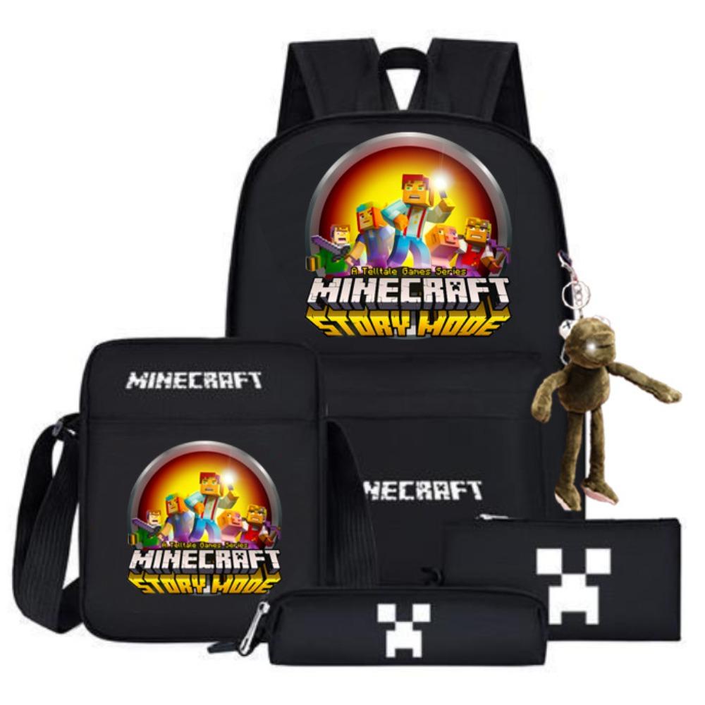 2024 My World Coolie Fear Backpack High School Junior High School Students Elementary School Boys and Girls Trendy Brand School Bag Endgame Person