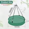 Bird Feeding Net Hanging Bird Feeder Outdoor Finch Bird Food Catcher Tray Spill Proof Parrot Food Container For Backyard Garden