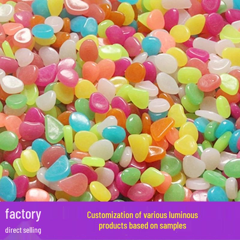 1cm Luminous Glowing Pebbles for Garden, Fish Tanks, Landscaping, Archaeology, and Fluorescent Decor.