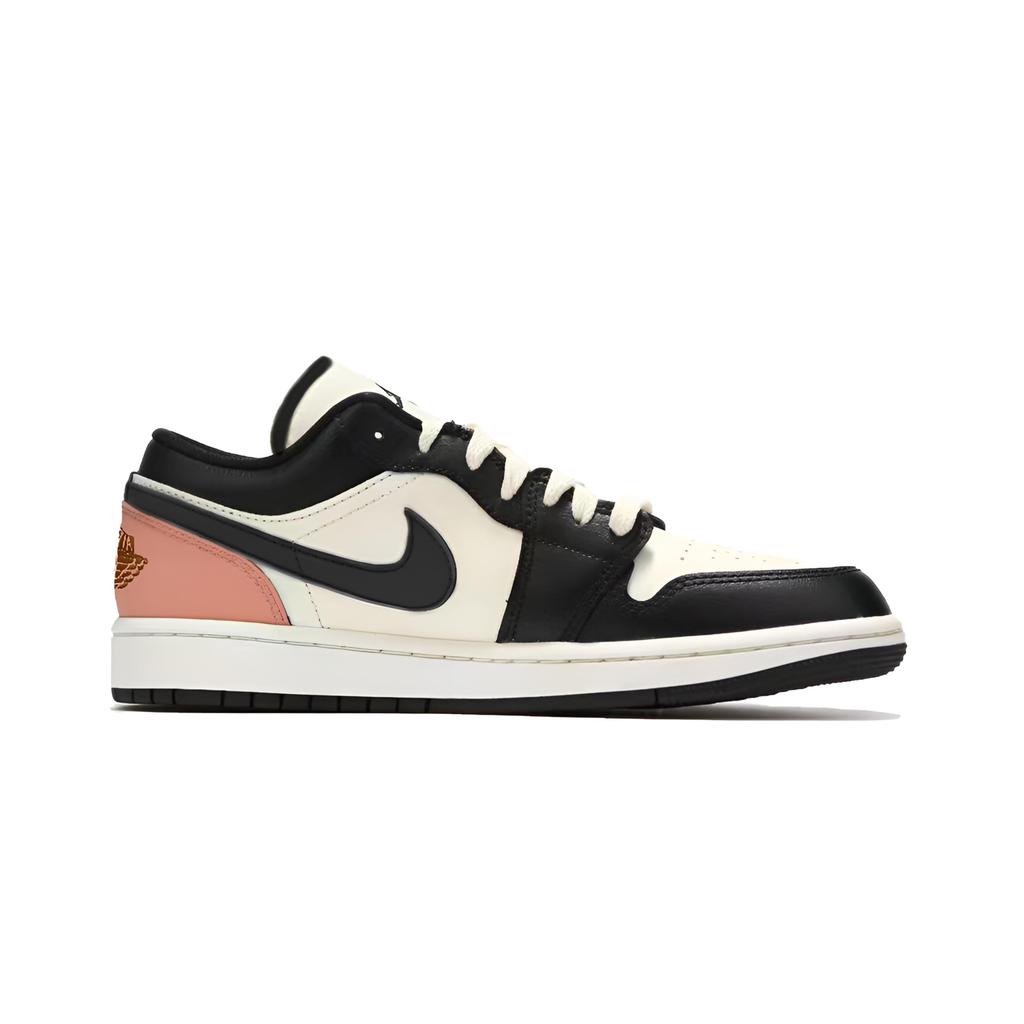 Jordan Air Jordan 1 Cushioning Low top Vintage Basketball Shoes Men's Black 553558-132(Team330-)