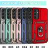 Slide Camera Lens Grade Armor Phone Case For Samsung Galaxy A73 A72 A56 A54 A36 A16 A15 A25 A35 A55 5G Holder Ring Stand Cover