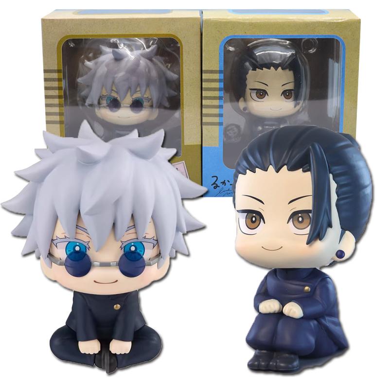 10cm Look up Anime Fushiguro Megumi Jujutsu Kaisen Figur Gojo Satoru Actionfigur Q Version Puppe Geto Suguru Statue Spielzeug