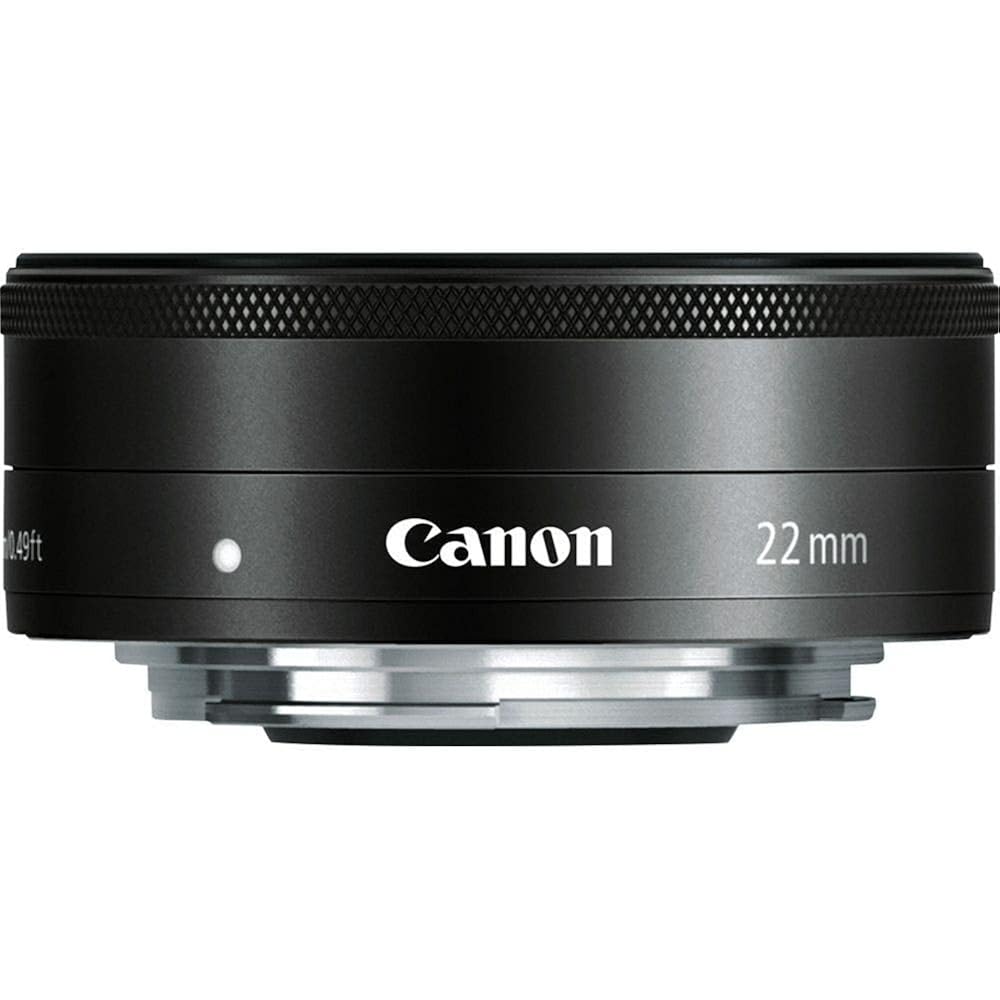 

Canon Single Focus Wide Angle Lens EF-M22mm F2 STM Mirrorless SLR Compatible Black, Black