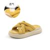Flat-bottomed slippers women's 2025 summer new slippers women's outerwear women's versatile beach slippers casual fashion women's shoes