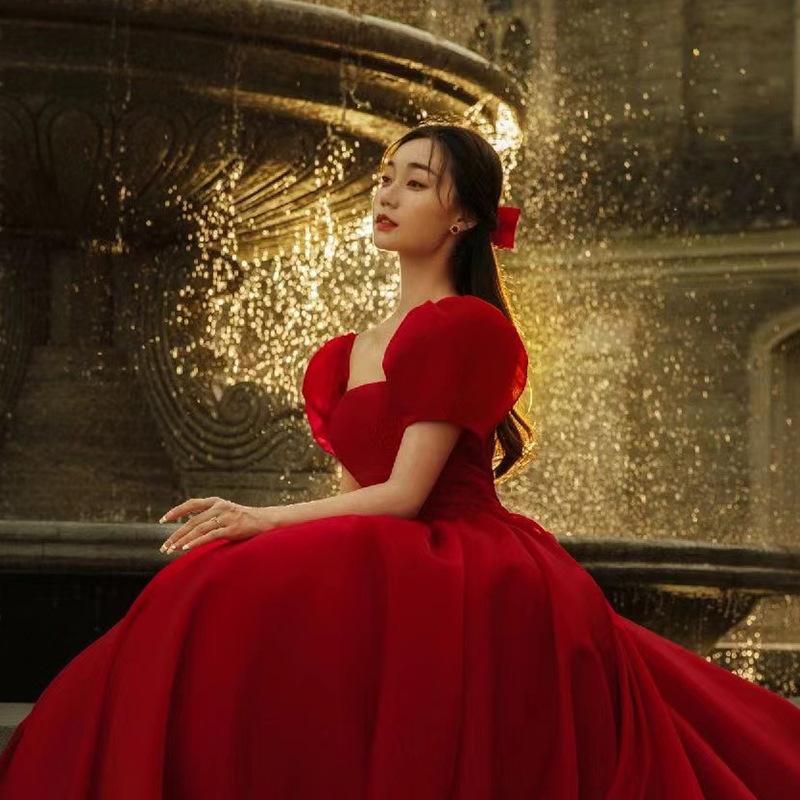 

Французское главное свадебное платье 2025 новое красивое свадебное помолвочное вечернее платье для пары XXXL