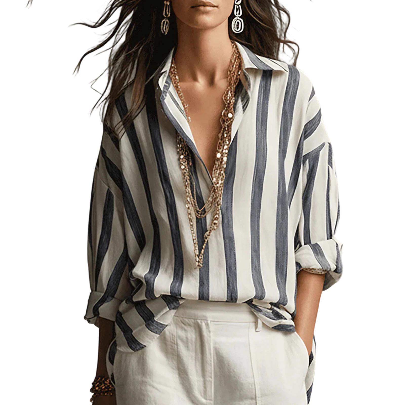 

Womens Short Sleeve Blouses Button Down Striped Shirt Relaxed Fit Womens Short Sleeve Shirts for Work and Casual Wear Short Sleeve Blouses for Women XXL чёрный