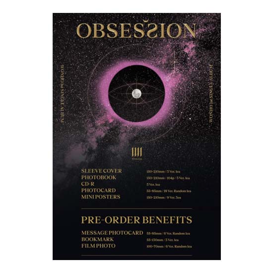 WONHO Single 1st Album OBSESSION